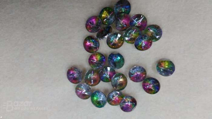 Piedras de cristal en arcoiris de 12mm