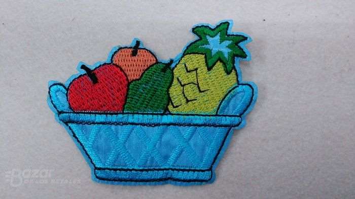 Fantasia aplicacion parche cesta de frutas