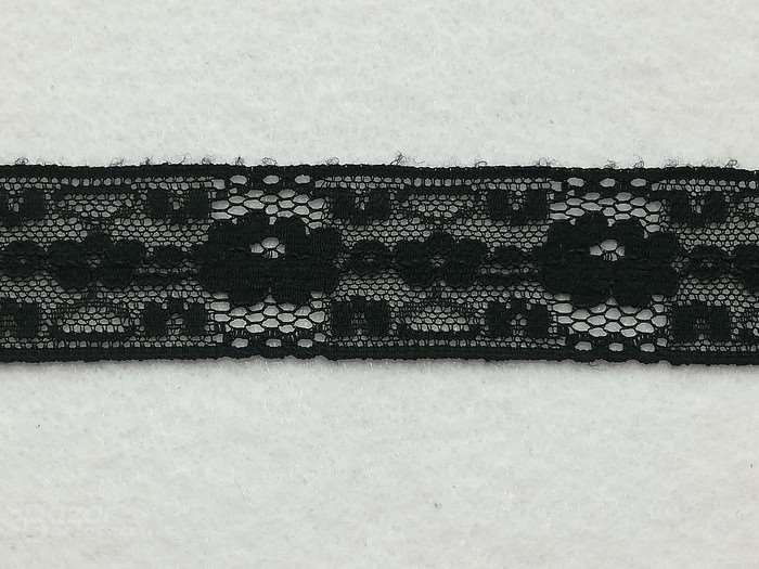 Entredos de nylon en negro de 3ctm de ancho